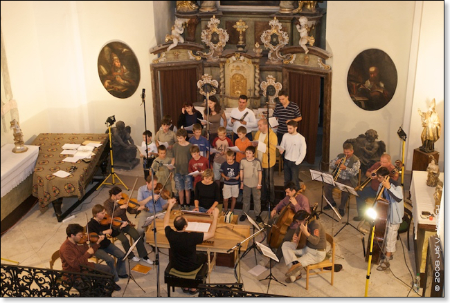 Hudba slánských piaristů – natáčení CD